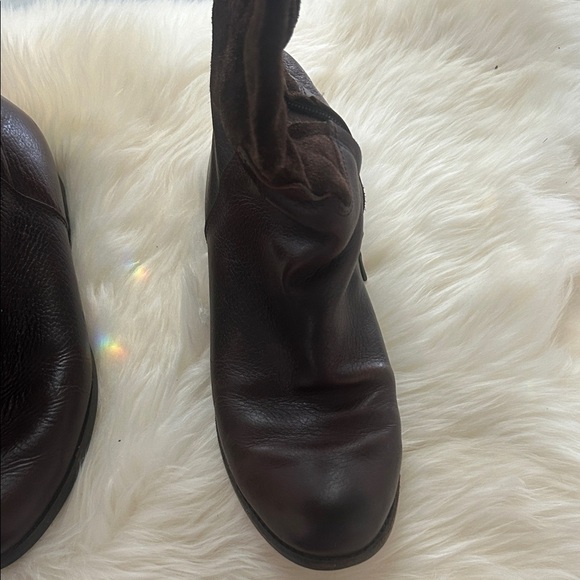 MAX STUDIO Brown Leather Knee-High Boots - Picture 2 of 9